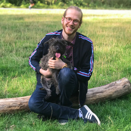 Victor et son chien Scotch